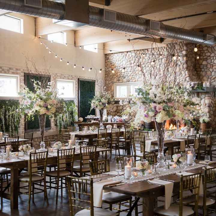 This is what we are going with, minus the larger flower arrangements.