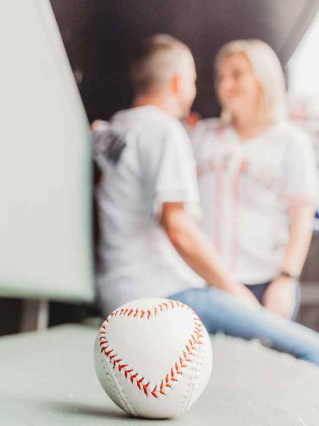 Braves Stadium Engagement Pictures - 3