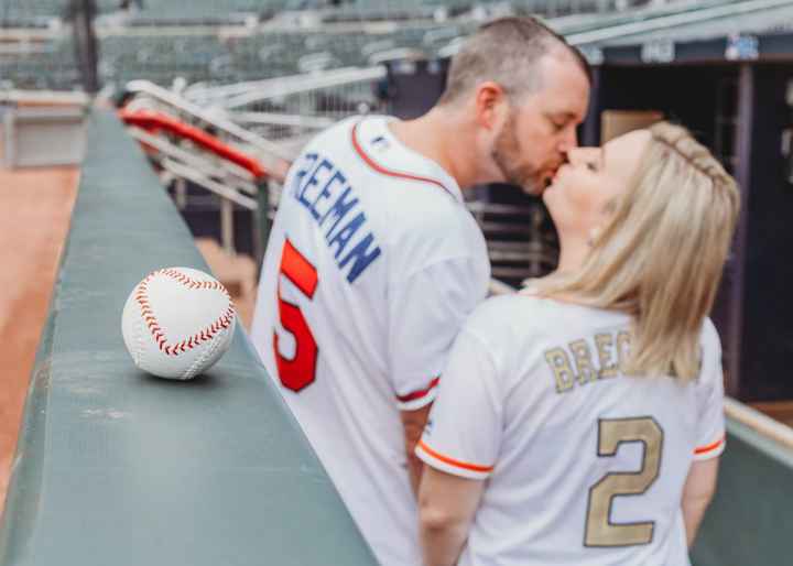 Braves Stadium Engagement Pictures - 7
