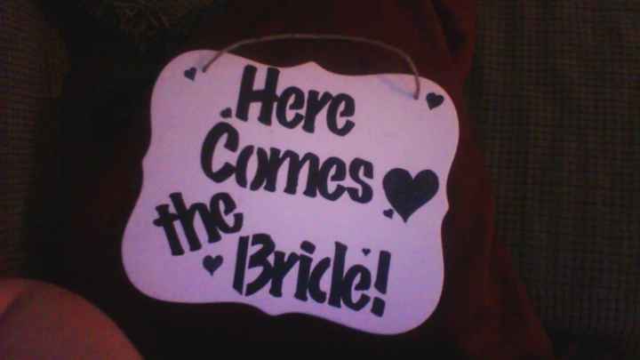 My sign is done!! :)