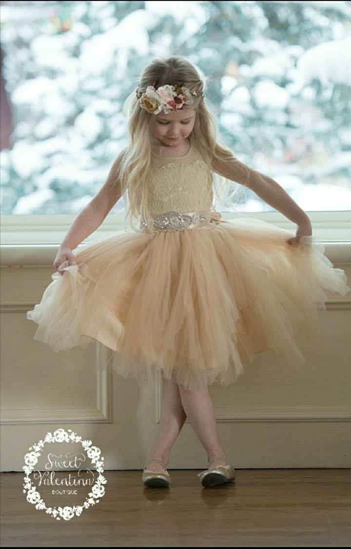 Picked the flower girl dress!