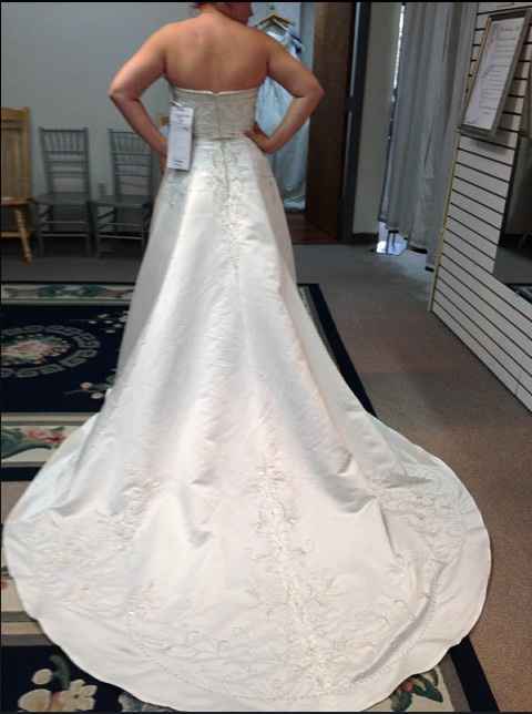 My dress KIND OF fits...