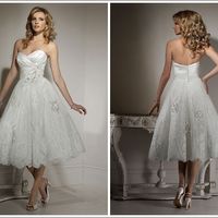 Any girls with short/tea length bridal gowns?
