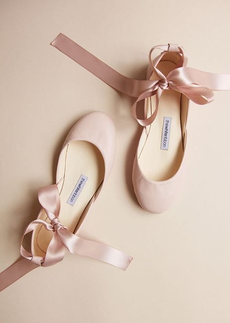 Ballet Slipper Wedding Shoes 