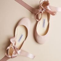 Ballet Slipper Wedding Shoes 