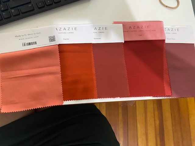 Azazie Paprika color help | Weddings ...