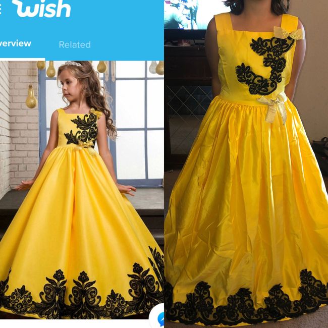 a dress was bought on Wish... 1