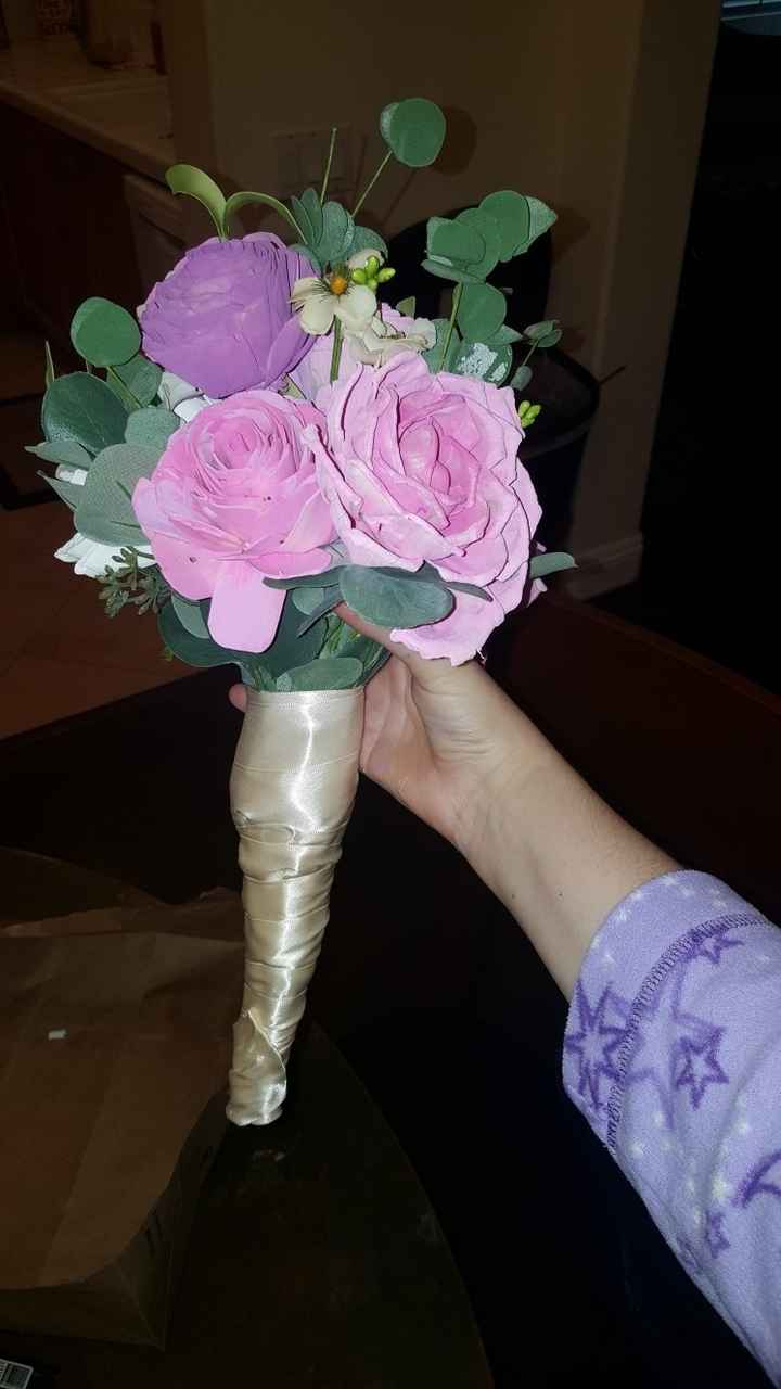 DIY Sola wood bouquet trial