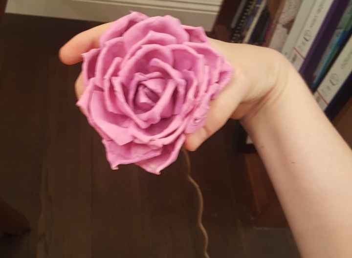 DIY Sola wood bouquet trial