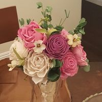 DIY Sola wood bouquet trial
