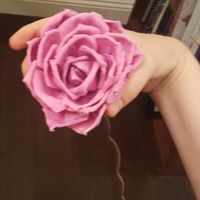 DIY Sola wood bouquet trial