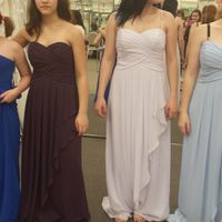 Wha kind of bridesmaid dress goes well with my gown?