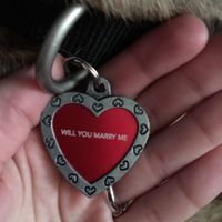 He popped the question!