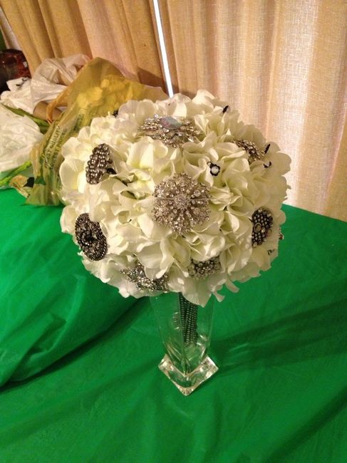 Need input on my DIY brooch bouquet (pics)