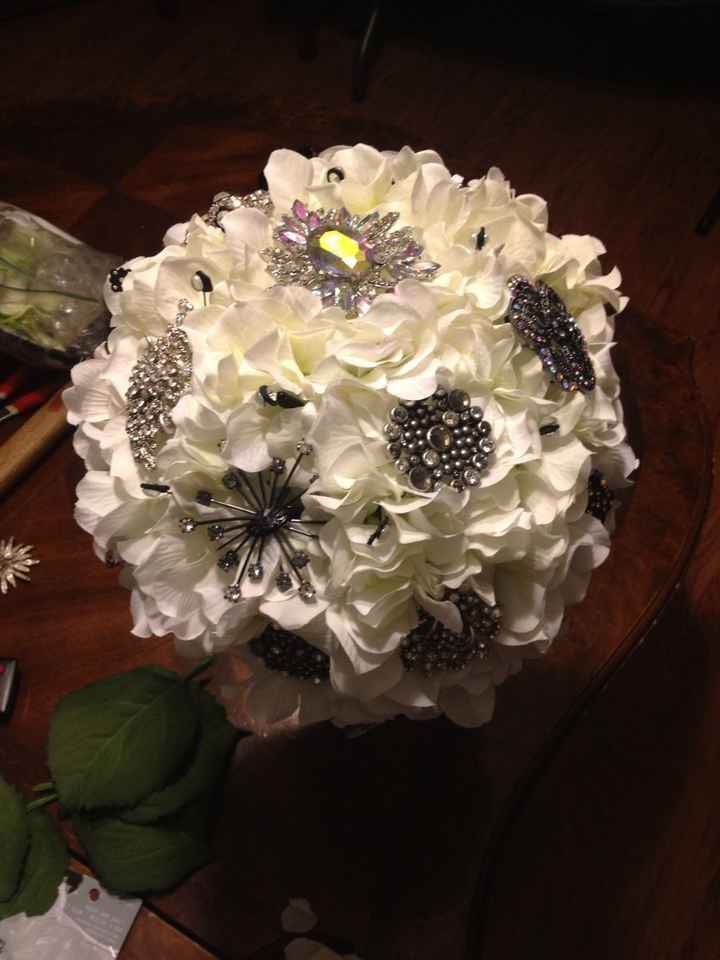 Need input on my DIY brooch bouquet (pics)