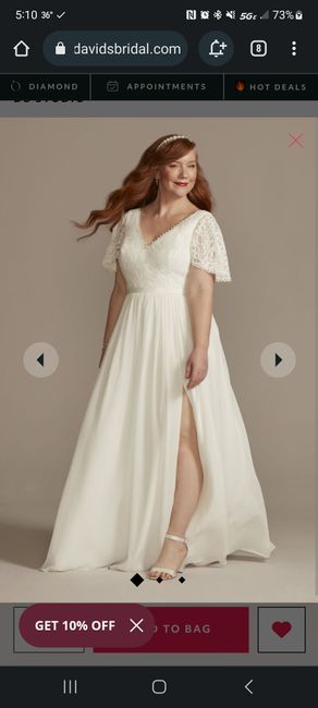 Wedding dress is slightly see through 1
