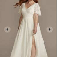 Wedding dress is slightly see through - 1