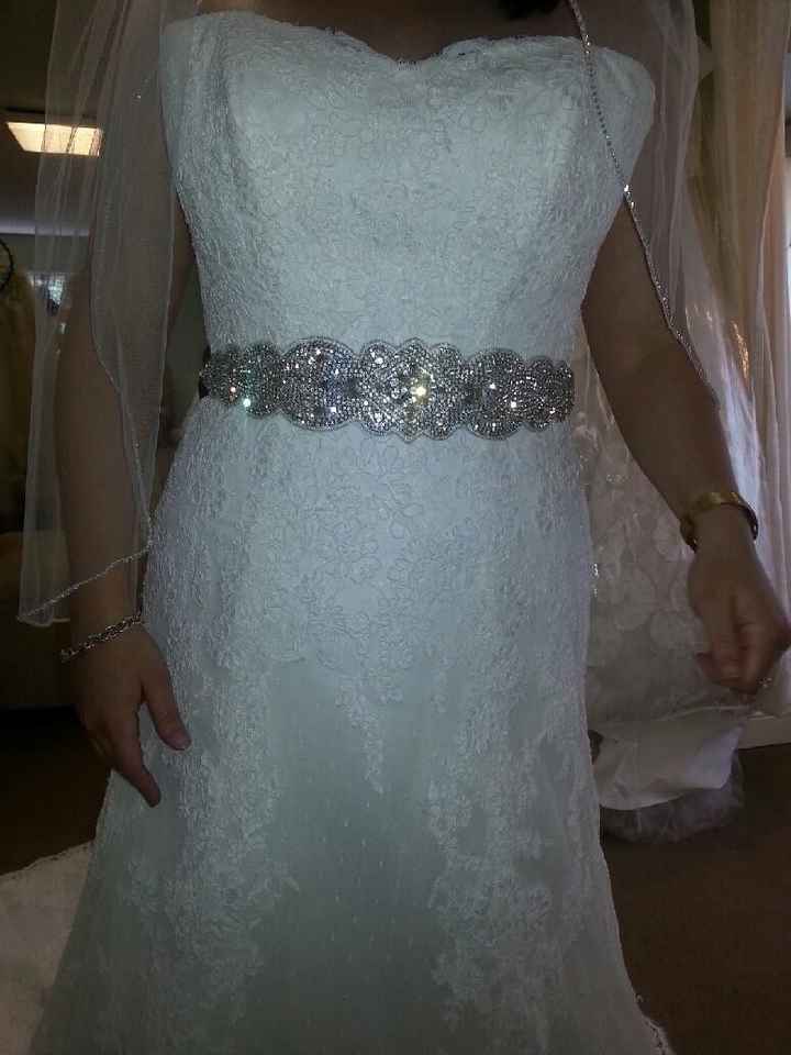 show me your wedding dress belts!