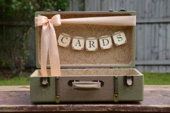 Vintage Luggage Card Box diy 3