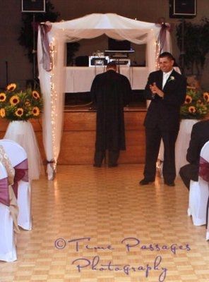 Need help decorating wedding arch