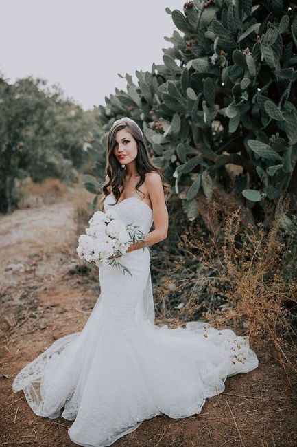 Strapless, sleeveless, or sleeves? What style is your wedding dress? 1