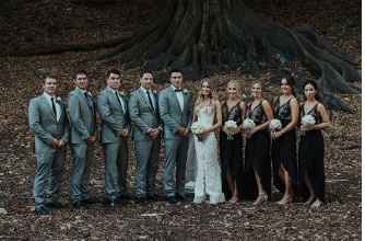 Black and grey wedding party