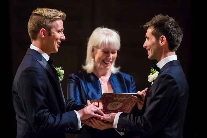 Ceremony rehearsal with officiant