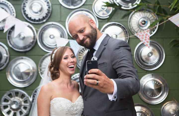 Bride and Groom Day Of Texting