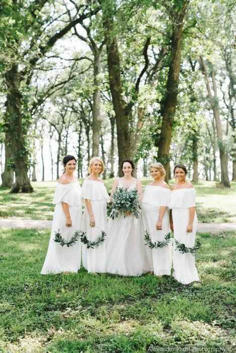 White Bridesmaids Dresses 