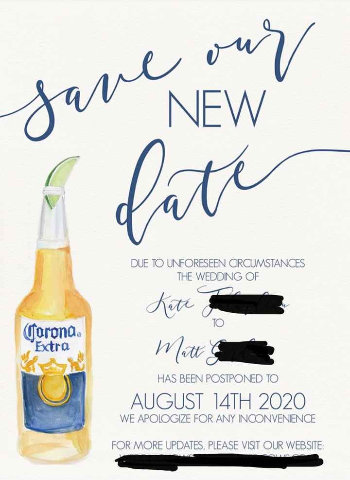 Pushed Back Wedding - Early Invites? 3