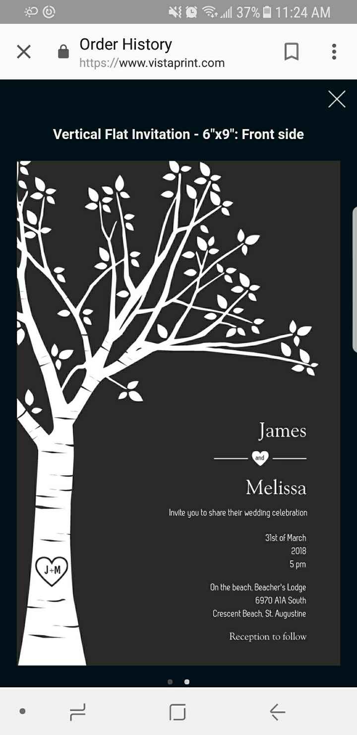  Ordering invitations - 1