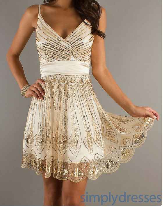 Gold BM Dress