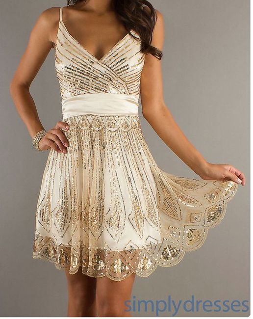 Gold BM Dress