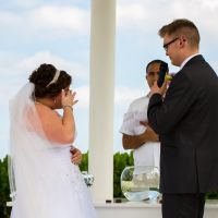Long veil with short hair?