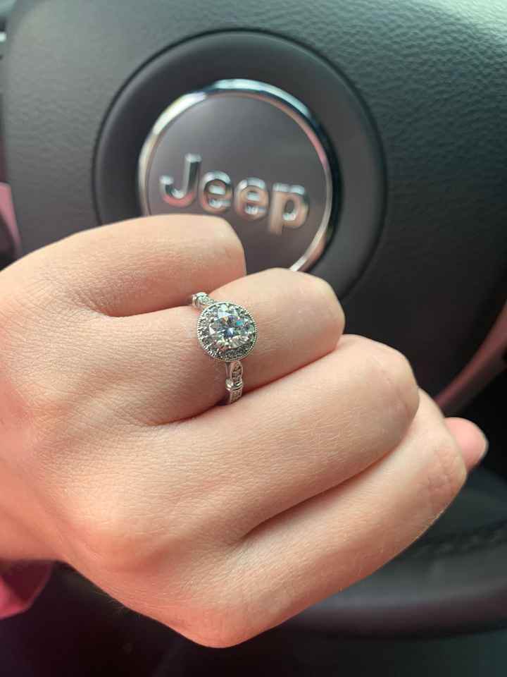 Moissanite or Diamond Ring Engagement Ring? - 1