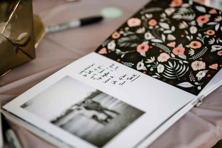 What are you doing for your guestbook?