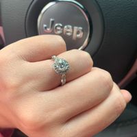 Moissanite or Diamond Ring Engagement Ring? - 1