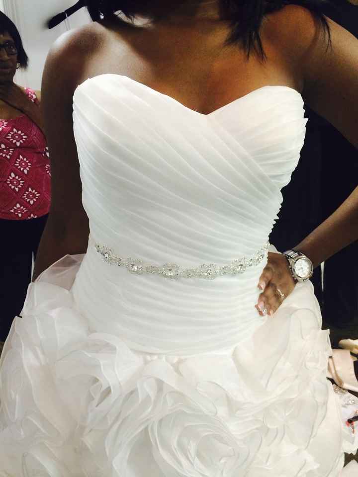 It's a rainy day here on the East Coast, I'm in need of sunshine.  So show me your wedding dress