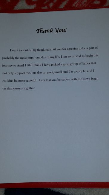 *Update* Bridesmaid Meeting