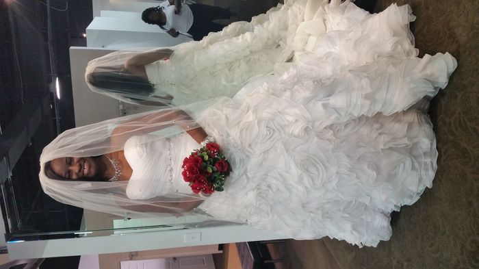 It's a rainy day here on the East Coast, I'm in need of sunshine.  So show me your wedding dress