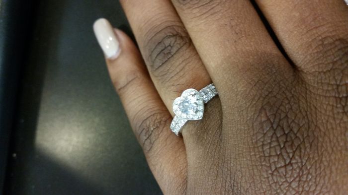 Heart engagement rings!!