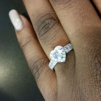 Heart engagement rings!!