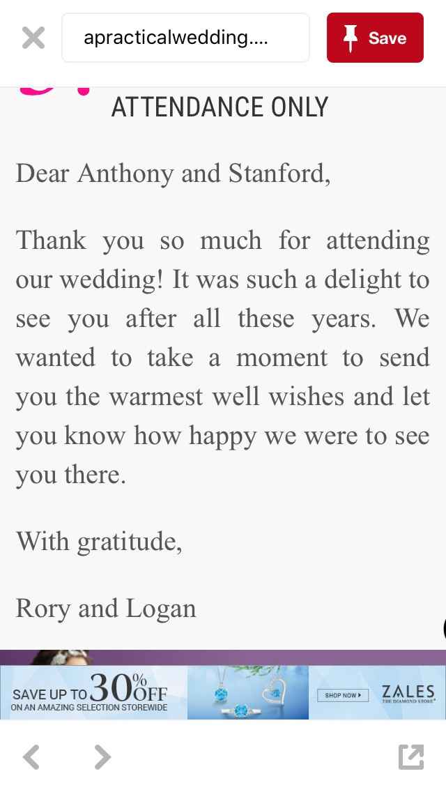 Do you send a thank you to a guest who did not give a gift?