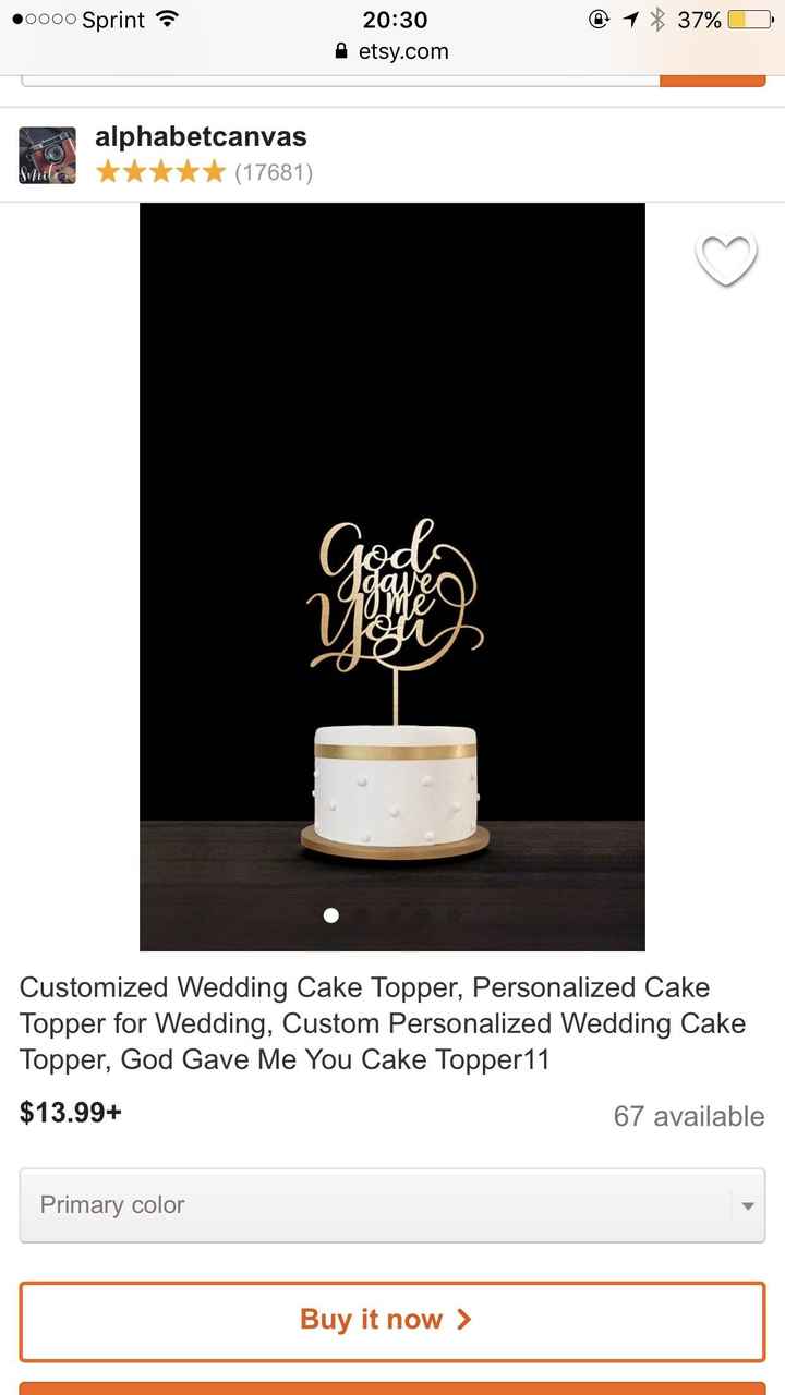 Cake toppers