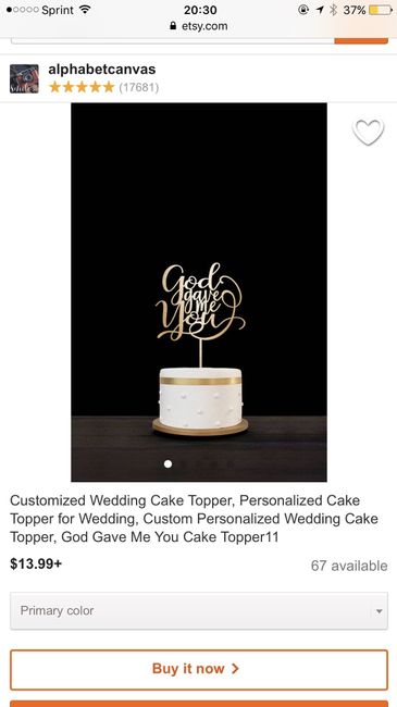 Cake toppers