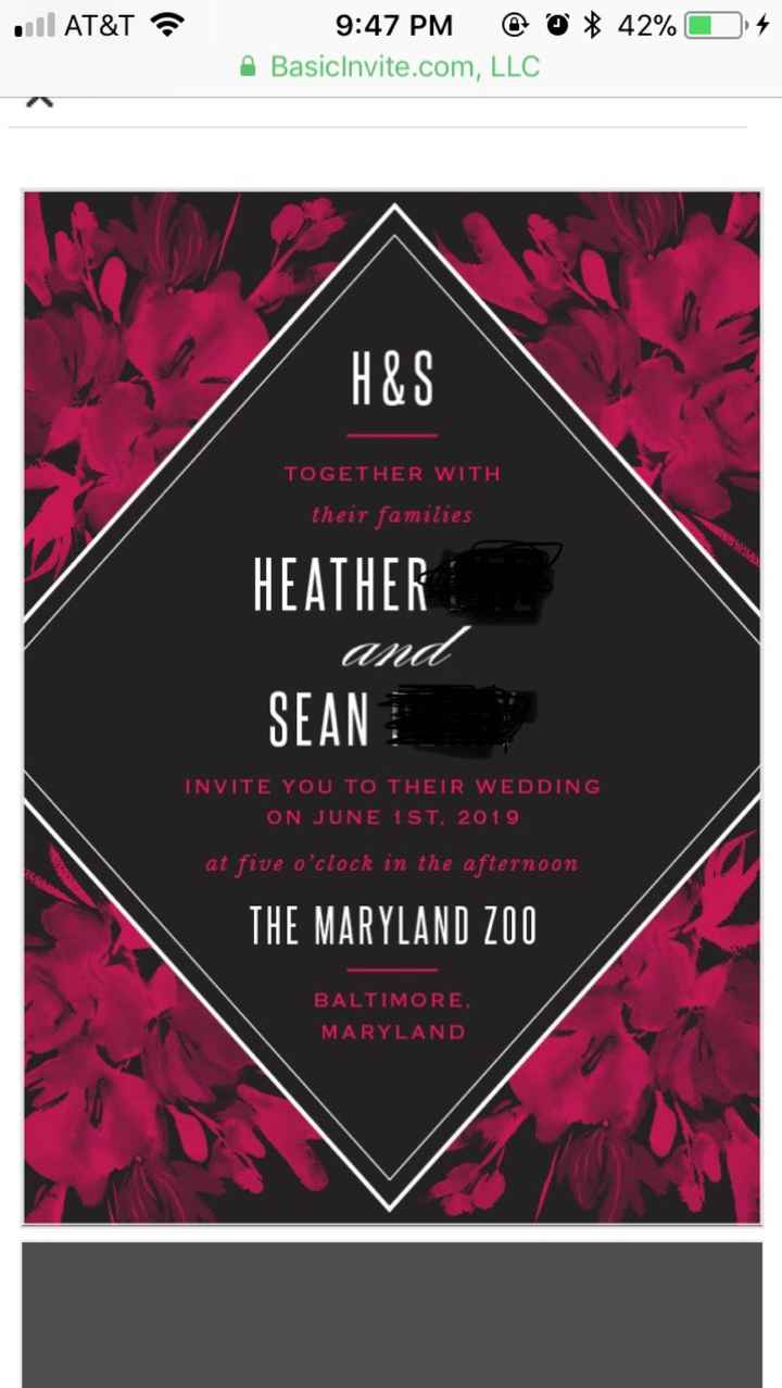 Advice on Invitations!! - 1