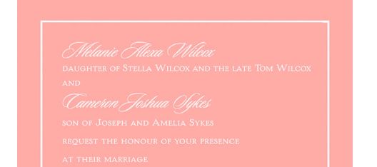 invitation wording