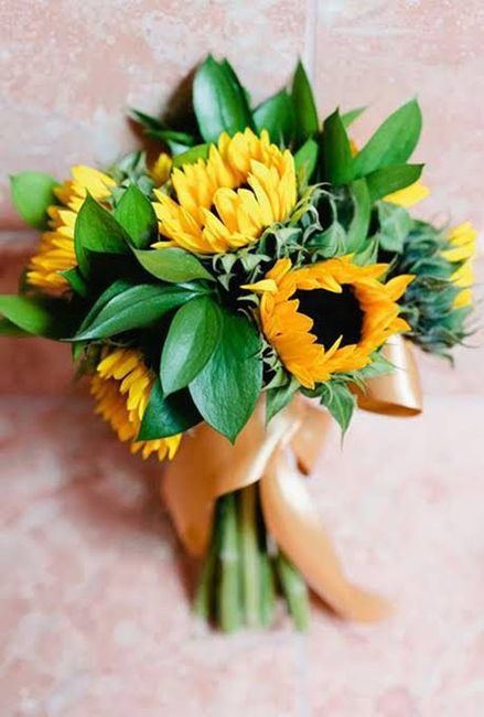 sunflowers & greenery