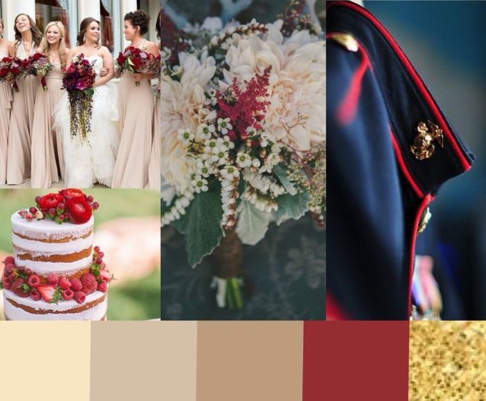 color palette & bm dresses idea