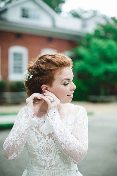 spun-updo with pins